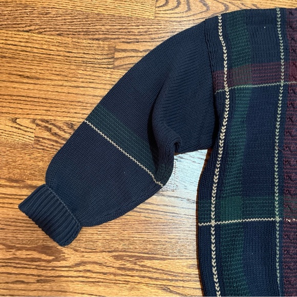 Gant Mens Hand Intarsia Golf Graphic CrewNeck Navy Pullover Sweater Size Large - Picture 3 of 5
